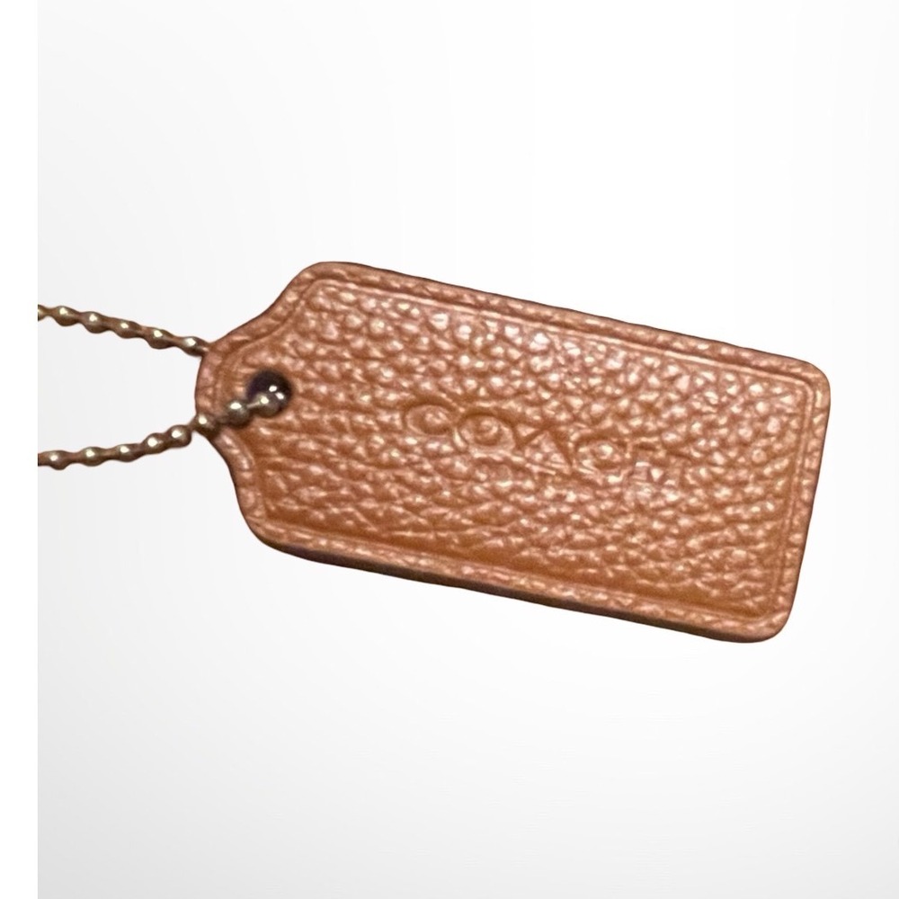 Coach Pebbled Leather Turnlock Crossbody Bag Brown brass Hardware luxury chic - Picture 5 of 10